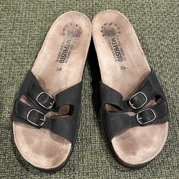 Mephisto leather slides (sz 39) - Picture 1 of 8
